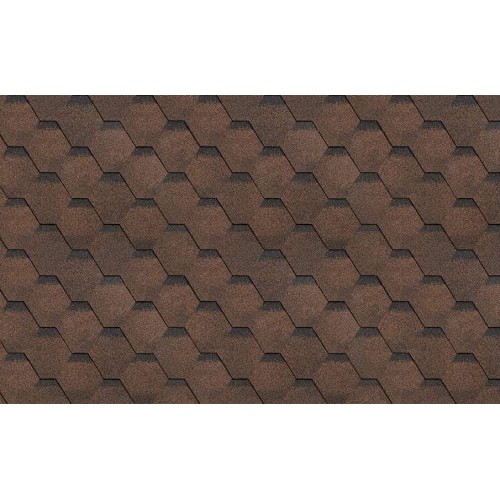 Гибкая черепица ТехноНИКОЛЬ SHINGLAS Финская соната, коричневый, 3 кв.м