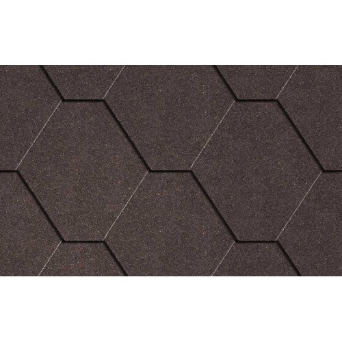 ICOPAL Plano Natur – гибкая черепица классической шестиугольной формы.