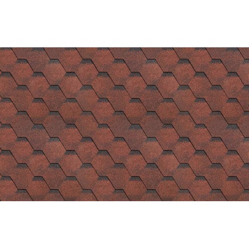 Гибкая черепица ТехноНИКОЛЬ SHINGLAS Финская соната, красный, 3 кв.м