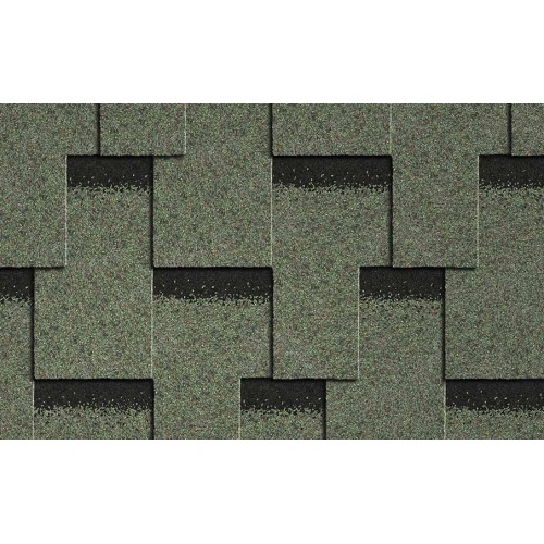 ICOPAL Claro – гибкая черепица с прямоугольными ассиметричными лепестками и теневой полосой.