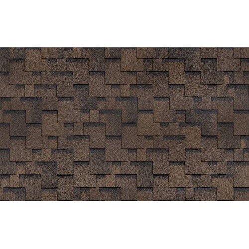 Гибкая черепица ТехноНИКОЛЬ Финская аккорд, коричневый, 3 кв.м