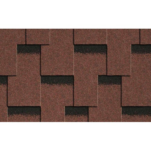 ICOPAL Claro – гибкая черепица с прямоугольными ассиметричными лепестками и теневой полосой.