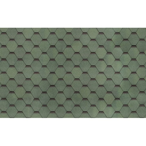 Гибкая черепица ТЕХНОНИКОЛЬ SHINGLAS Самба, Малахит, 3 кв.м