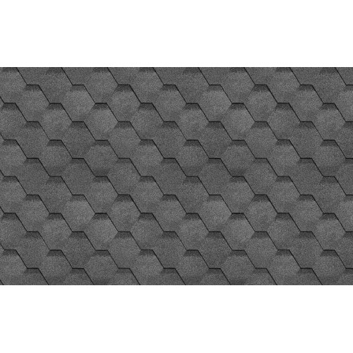 Гибкая черепица ТехноНИКОЛЬ SHINGLAS Финская соната, серый, 3 кв.м