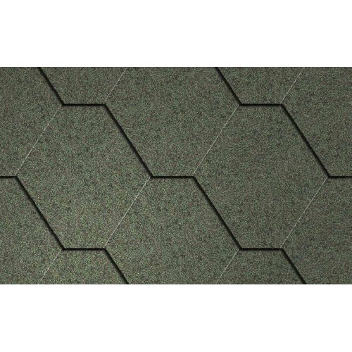 ICOPAL Plano Natur – гибкая черепица классической шестиугольной формы.