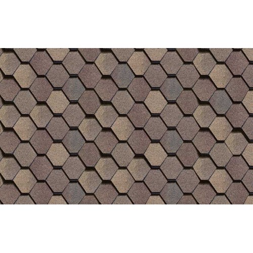 Двухслойная гибкая черепица ТЕХНОНИКОЛЬ SHINGLAS Вестерн Прерия, 1,5 кв.м