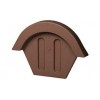 Торцевая заглушка VILPE TIILI для цементно-песчаной черепицы, коричневый 32