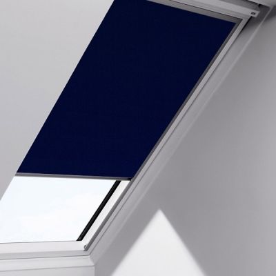 VELUX DKL 1100S CK04, 550*980 мм - штора затемняющая темно-синяя "Сиеста" с ручным управлением