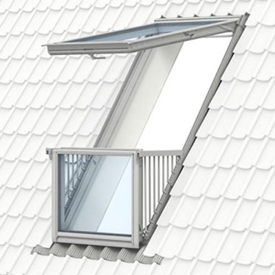 VELUX EDW PK19 0000, 940*2520 мм - оклад для одиночной установки окна-балкона VELUX Cabrio GDL 3066 в кровли с профилированным покрытием