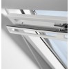 VELUX GGU CK04 0086 - белое влагостойкое мансардное окно с двухкамерным стеклопакетом серии Тепло Премиум, 550*980 мм