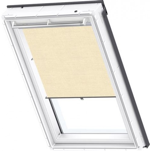 Рулонная штора на крючках VELUX RHL CK00 1086, рассеивающая, бежевый
