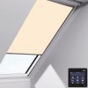Рулонная штора VELUX RML CK04 1086S, питание от сети, рассеивающая, бежевый