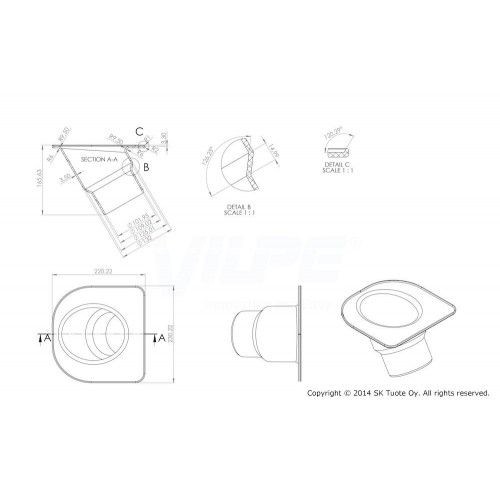 Адаптер VILPE для вентиля HUOPA KTV/HARJA