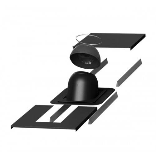 Окантовка для монтажа проходного элемента PIIPPU №1, RR 33 - черный