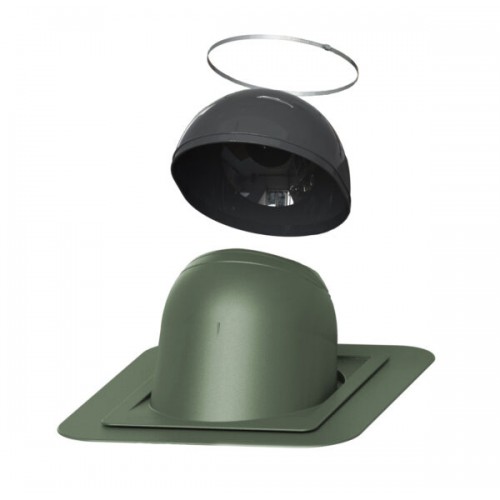 Проходной элемент VILPE PIIPPU NO.1 круглый, RR 11 – темно-зеленый