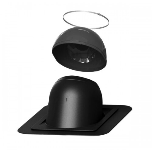 Проходной элемент VILPE PIIPPU NO.1 круглый, RR 33 – черный