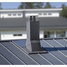 Проходной элемент с окантовкой VILPE PIIPPU MODULAR, RR 23 – серый графит