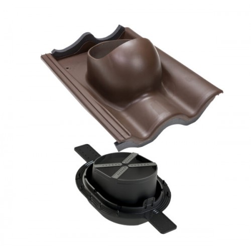 Проходной элемент VILPE TIILI 2K, RR 32 – темно-коричневый