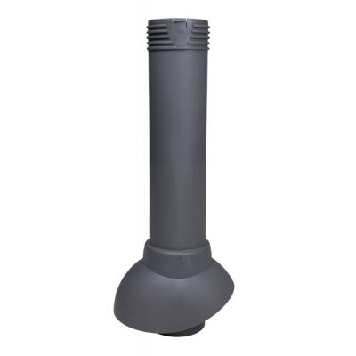 Неизолированный вентиляционный выход Vilpe 110/500, RR 23 – серый графит