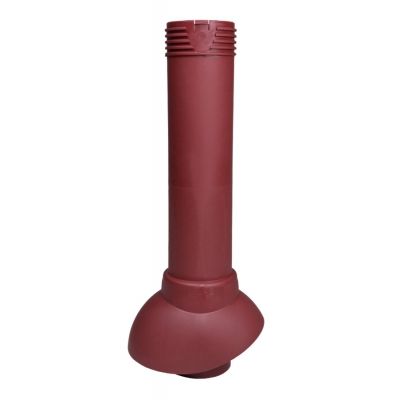 Неизолированный вентиляционный выход Vilpe 110/500, RR 798 – красное вино