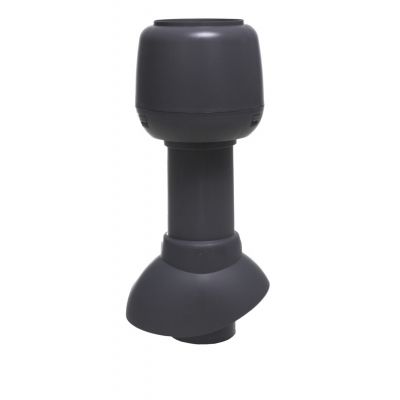 Неизолированный вентиляционный выход Vilpe 110/300/H + колпак, RR 23 – серый графит