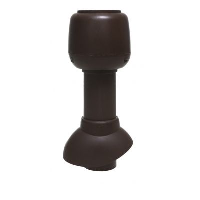 Неизолированный вентиляционный выход Vilpe 110/300/H + колпак, RR 32 – темно-коричневый