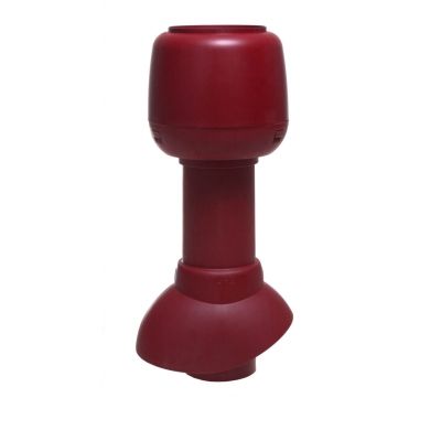 Неизолированный вентиляционный выход Vilpe 110/300/H + колпак, RR 798 – красное вино