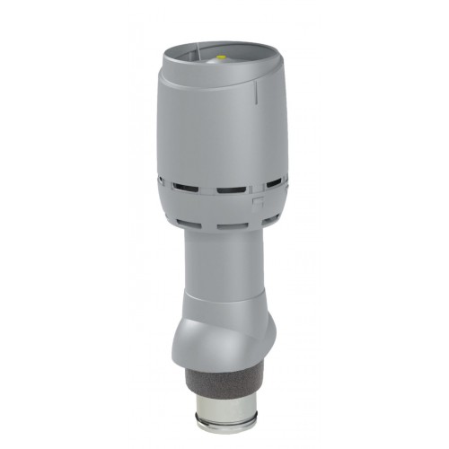 Изолированный вентиляционный выход VILPE FLOW 125P/IS/500, RR 21 – светло-серый