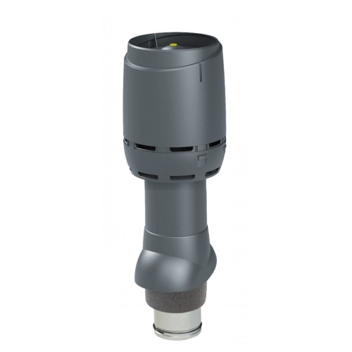 Изолированный вентиляционный выход VILPE FLOW 125P/IS/500, RR 23 – серый графит