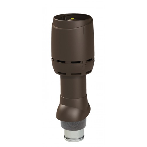 Изолированный вентиляционный выход VILPE FLOW 125P/IS/500, RR 32 – темно-коричневый