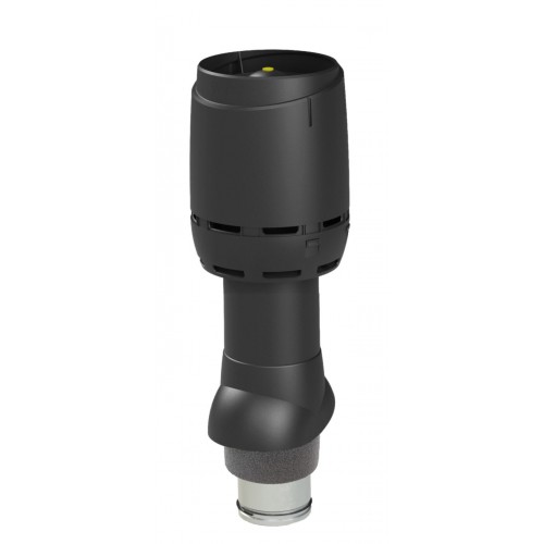Изолированный вентиляционный выход VILPE FLOW 125P/IS/500, RR 33 – черный