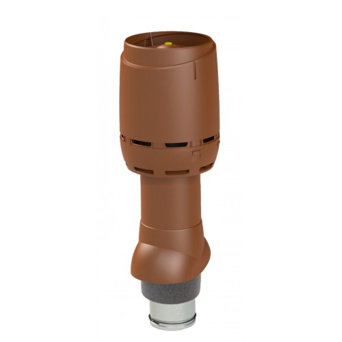 Изолированный вентиляционный выход VILPE FLOW 125P/IS/500, RR 750 – терракот