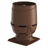 Вентиляционный выход VILPE FLOW 125S с основанием 250x250 для монтажа на шахту, RR 32 – темно-коричневый