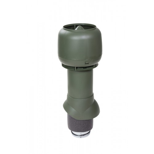 Изолированный вентиляционный выход Vilpe 125/ИЗ/500 + колпак, RR 11 – темно-зеленый