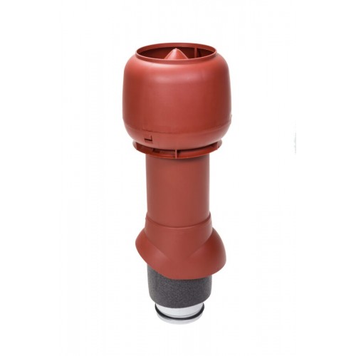 Изолированный вентиляционный выход Vilpe 125/ИЗ/500 + колпак, RR 29 – красный