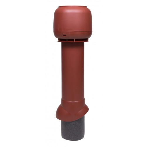 Изолированный вентиляционный выход Vilpe 125/ИЗ/700 + колпак, RR 29 – красный