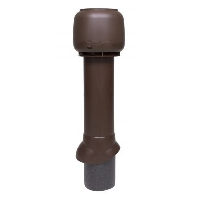 Изолированный вентиляционный выход Vilpe 125/ИЗ/700 + колпак, RR 32 – темно-коричневый