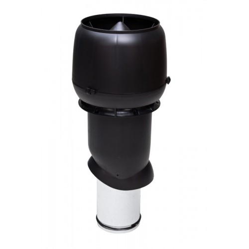 Изолированный вентиляционный выход Vilpe 160/ИЗ/500 + колпак, RR 33 – черный