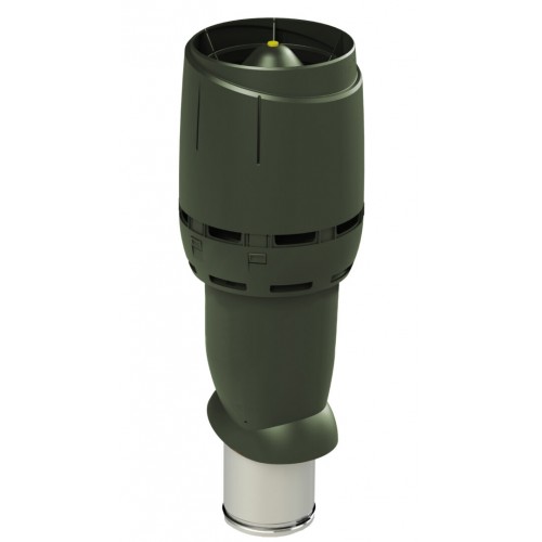 Изолированный вентиляционный выход VILPE FLOW 160P/ИЗ/700, RR 11 – темно-зеленый