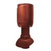 Неизолированный вентиляционный выход Vilpe FLOW 110/300/H + колпак, RR 29 – красный