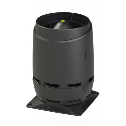 Вентиляционный выход VILPE FLOW 160S с основанием 300x300 для монтажа на шахту, RR 33 – черный