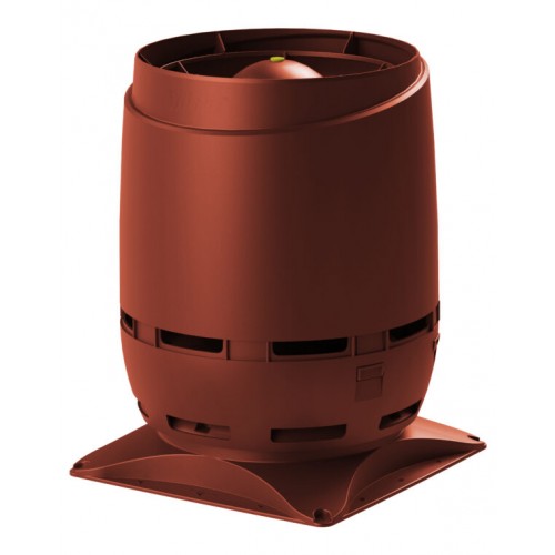 Вентиляционный выход VILPE FLOW 250S с основанием 400x400 для монтажа на шахту, RR 29 – красный