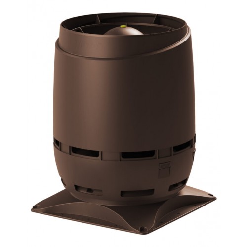 Вентиляционный выход VILPE FLOW 250S с основанием 400x400 для монтажа на шахту, RR 32 – темно-коричневый