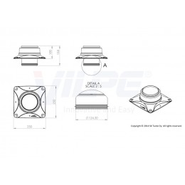 Вентилятор Vilpe E 120 S c основанием, RR 23 – серый графит