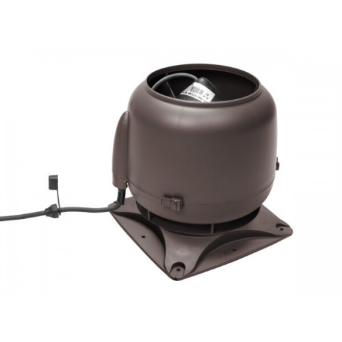 Вентилятор c основанием Vilpe E 120 S на вентиляционную шахту, RR 32 – темно-коричневый