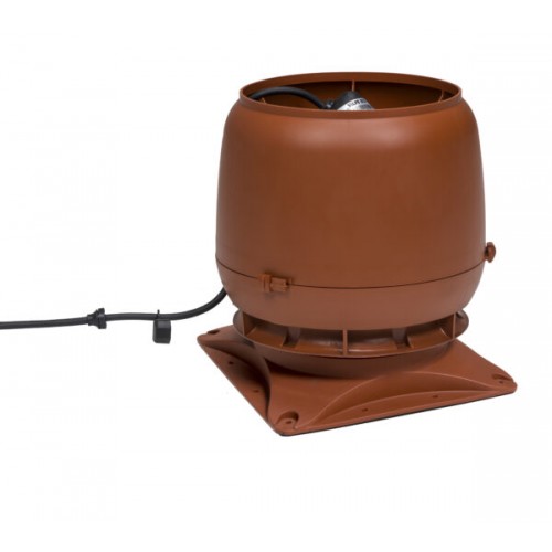 Вентилятор Vilpe E220S c основанием 300*300 мм на вентиляционную шахту, RR 750 – терракот