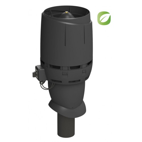 Вентилятор Vilpe ECo110P/500 FLOW для биотуалетов и удаления радона, RR 33 – черный