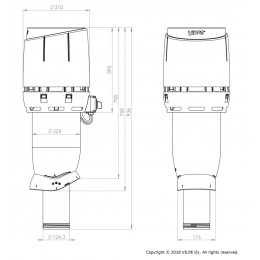 Вентилятор Vilpe ECo125Р/700 FLOW, RR 33 – черный