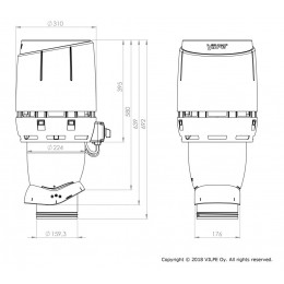 Вентилятор Vilpe ECo160Р/500 FLOW, RR 33 – черный