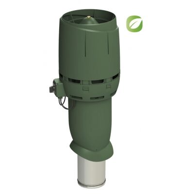 Энергоэффективный вентилятор постоянного тока Vilpe ECo160P/700 FLOW, RR 11 – темно-зеленый